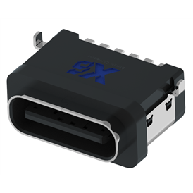 XB-TYPE C 6P-9 sink plate waterproof base type B (with steel sheet) (foot protection housing 2-pin plug board, terminal SMT)